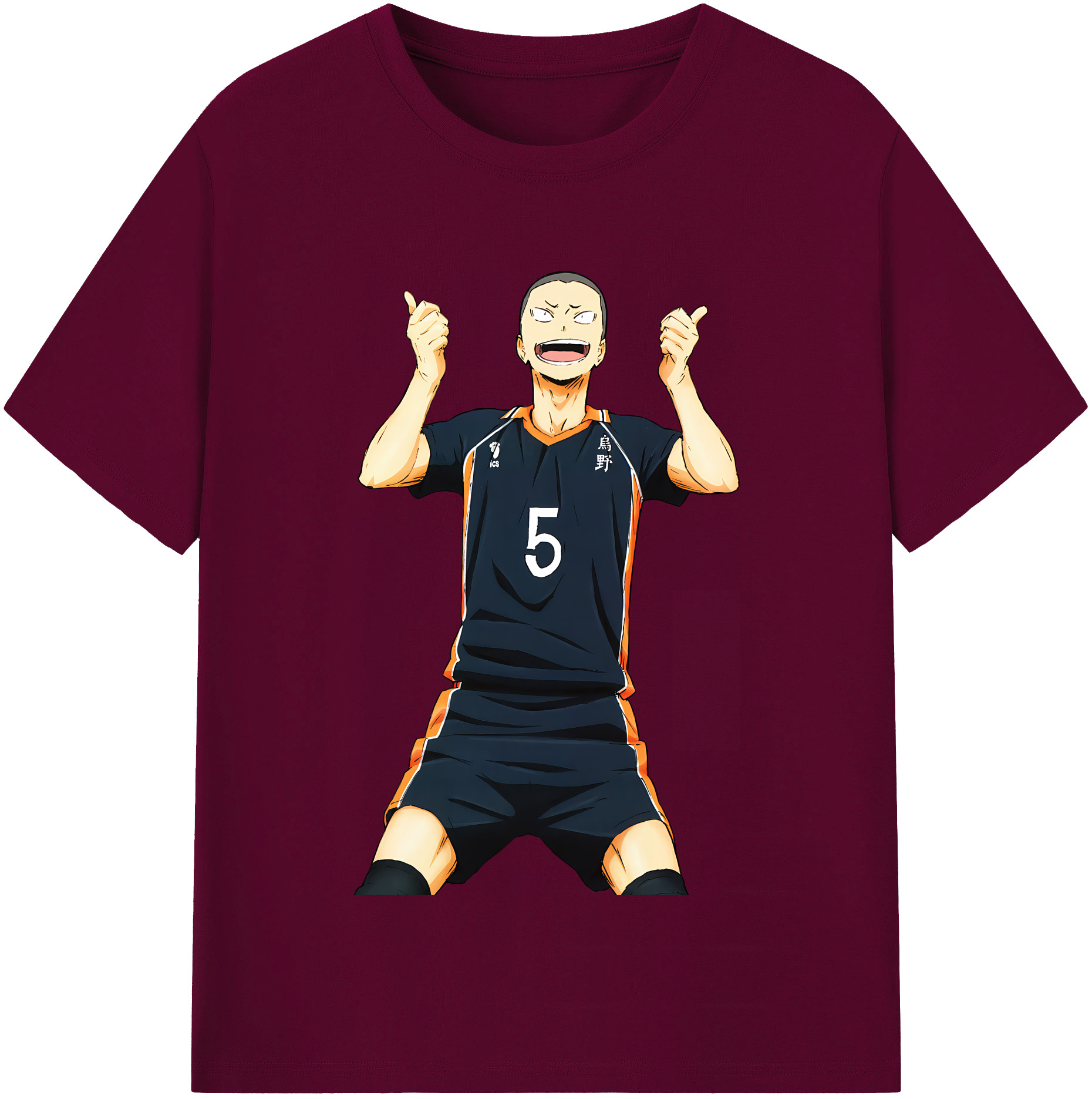 （画像用） ハイキュー!! Haikyu!! レディースカジュアルプリントTシャツ（綿100％）